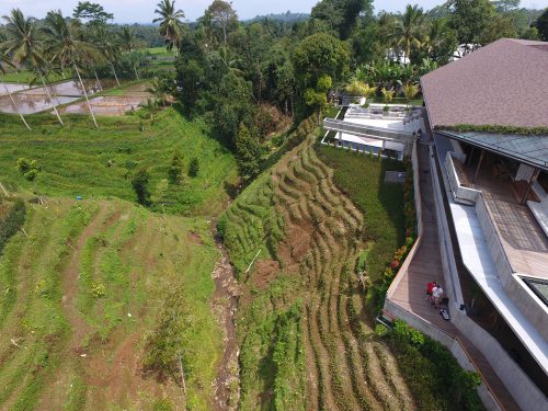 Secret Garden Village Drone Flying