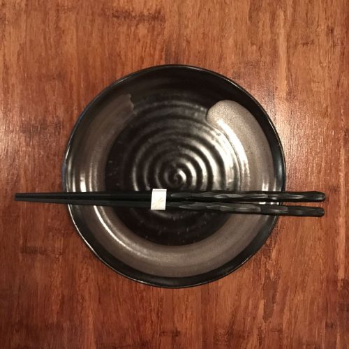 Aka Tombo Chopsticks and Plate